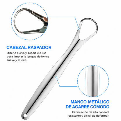 Limpiador raspador de lengua